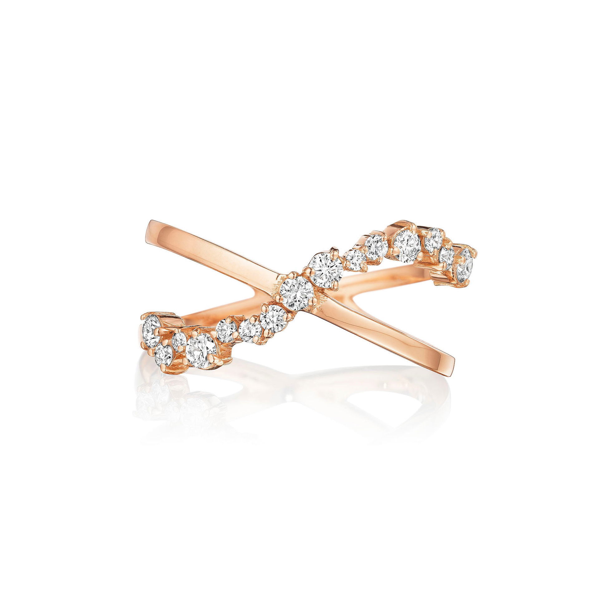 CAREERING STARDUST (18K） 18K YELLOW GOLD STARDUST SMALL DIAMOND & BLUE CERAMIC STAR